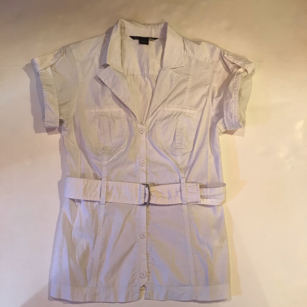 A/X Button Down Top